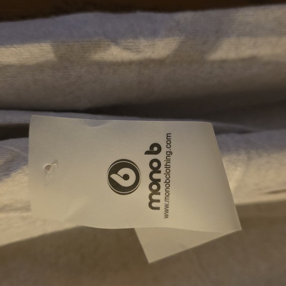 Mono B Heather Gray Hooded Sweater - Picture 3 of 4